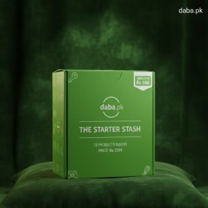Daba.pk The Starter Stash Mystery Box green cube 12 products inside Rs 2399 save Rs 500