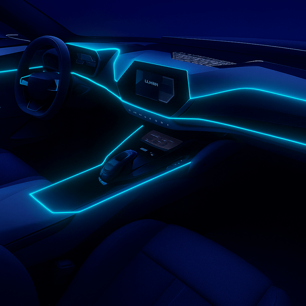 Photoconductive RGB Car Atmosphere Lamp – Dashboard & 4-Door LED Ambient Light (App + Remote Control) – Special Discount